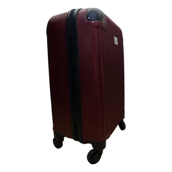 Verdi Men’s Burgundy Travel Carry-On Spinner Wheels Rolling Luggage Suitcase - Picture 4 of 10